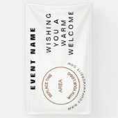 Uw Logo Website Welkome Gebeurtenis van het Bedrij Spandoek