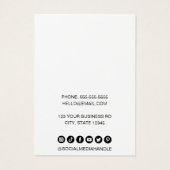 Uw Logo White Ketting Verouderde Kaarten Visitekaartje (Achterkant)