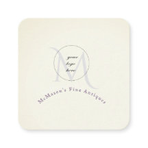 Uw Logo White Square Visitekaartjes