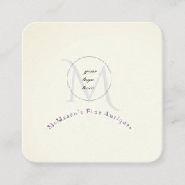 Uw Logo White Square Visitekaartjes