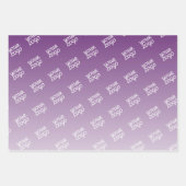 Uw Logo wordt automatisch gekanteld | Bewerkbare k Inpakpapier Vel (Voorkant)