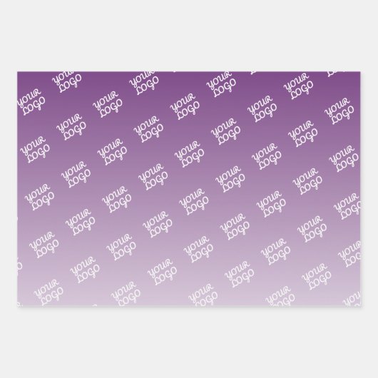 Uw Logo wordt automatisch gekanteld | Bewerkbare k Inpakpapier Vel (Voorkant)