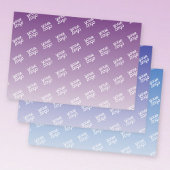 Uw Logo wordt automatisch gekanteld | Bewerkbare k Inpakpapier Vel