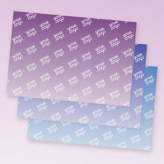 Uw Logo wordt automatisch gekanteld | Bewerkbare k Inpakpapier Vel