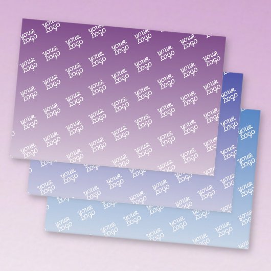 Uw Logo wordt automatisch gekanteld | Bewerkbare k Inpakpapier Vel