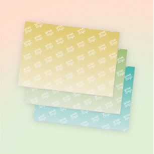 Uw Logo wordt automatisch gekanteld   Bewerkbare k Inpakpapier Vel