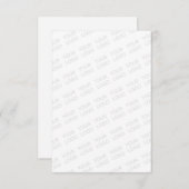 Uw Logo wordt automatisch lichter & herhalend Bedankkaart (Voorkant / Achterkant)