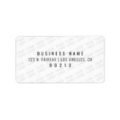 Uw Logo wordt automatisch lichter & herhalend Etiket (Voorkant)