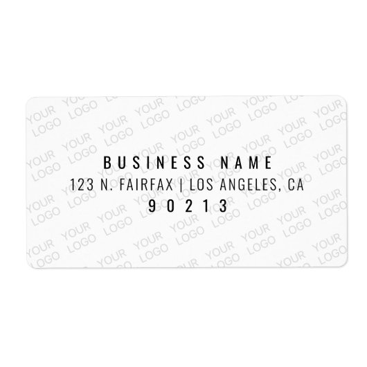 Uw Logo wordt automatisch lichter & herhalend Etiket (Voorkant)