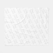 Uw Logo wordt automatisch lichter & herhalend Fleece Deken (Voorkant (Horizontaal))