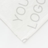 Uw Logo wordt automatisch lichter & herhalend Fleece Deken (Hoek)