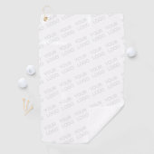 Uw Logo wordt automatisch lichter & herhalend Golfhanddoek (Insitu)