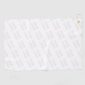 Uw Logo wordt automatisch lichter & herhalend Golfhanddoek (Horizontaal)