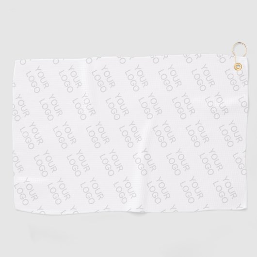 Uw Logo wordt automatisch lichter & herhalend Golfhanddoek (Horizontaal)
