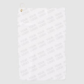 Uw Logo wordt automatisch lichter & herhalend Golfhanddoek (Voorkant)