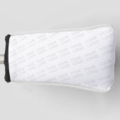Uw Logo wordt automatisch lichter & herhalend Golfheadcover (Voorkant)