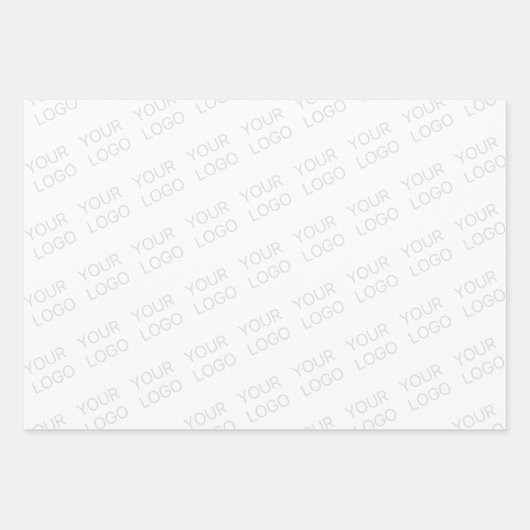 Uw Logo wordt automatisch lichter & herhalend Inpakpapier Vel (Voorkant 2)