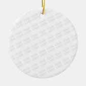 Uw Logo wordt automatisch lichter & herhalend Keramisch Ornament (Voorkant)