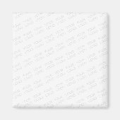 Uw Logo wordt automatisch lichter & herhalend Magneet (Voorkant)