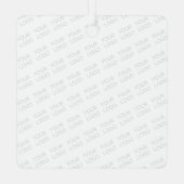 Uw Logo wordt automatisch lichter & herhalend Metalen Ornament (Achterkant)