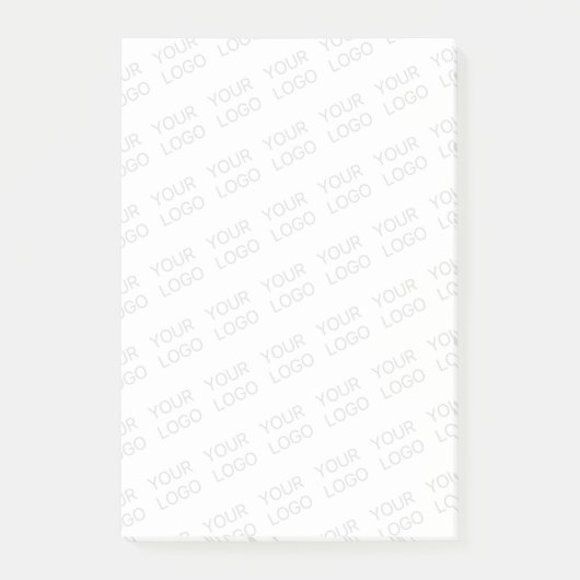 Uw Logo wordt automatisch lichter & herhalend Post-it® Notes (Voorkant)