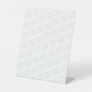 Uw Logo wordt automatisch lichter & herhalend Reclamebord Met Voetstuk