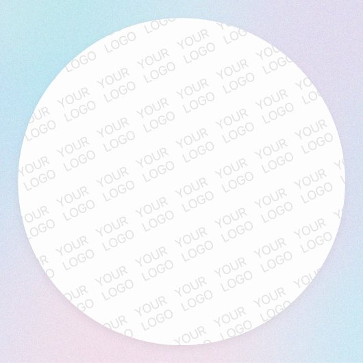 Uw Logo wordt automatisch lichter & herhalend Ronde Sticker