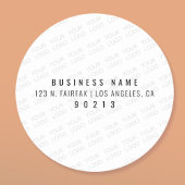 Uw Logo wordt automatisch lichter & herhalend Ronde Sticker