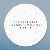 Uw Logo wordt automatisch lichter & herhalend Ronde Sticker