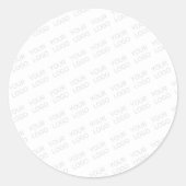 Uw Logo wordt automatisch lichter & herhalend Ronde Sticker (Voorkant)