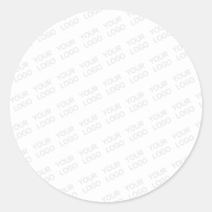 Uw Logo wordt automatisch lichter & herhalend Ronde Sticker