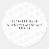 Uw Logo wordt automatisch lichter & herhalend Ronde Sticker (Voorkant)