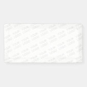 Uw Logo wordt automatisch lichter & herhalend Spandoek (Horizontaal)