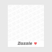 Uw Logo wordt automatisch lichter & herhalend Sticker (Vel)