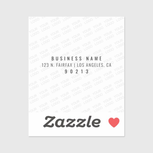 Uw Logo wordt automatisch lichter & herhalend Sticker (Vel)