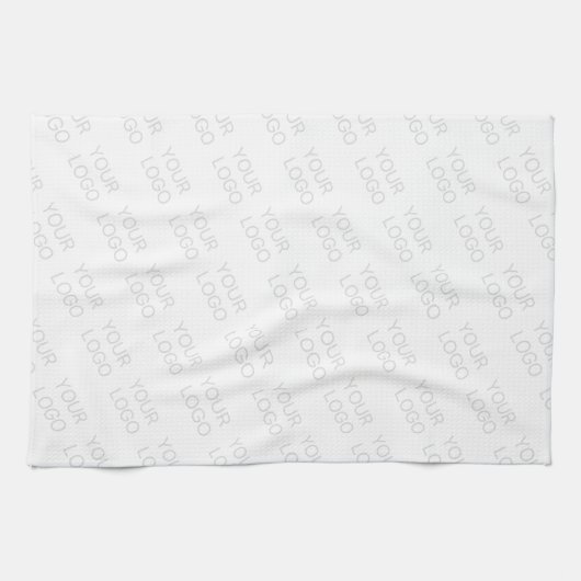 Uw Logo wordt automatisch lichter & herhalend Theedoek (Horizontaal)