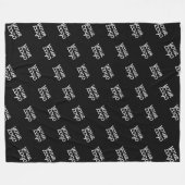 Uw Logo wordt herhaald (automatisch) Fleece Deken (Voorkant (Horizontaal))