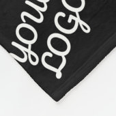 Uw Logo wordt herhaald (automatisch) Fleece Deken (Hoek)