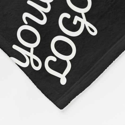 Uw Logo wordt herhaald (automatisch) Fleece Deken (Hoek)