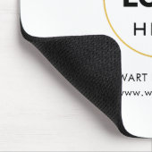 Uw Logo Zakelijk Bedrijfs Wit Muismat (Hoek)