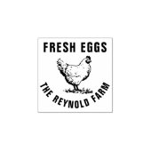Uw Logo Zakelijk | Boerderij Ei Rubberstempel (Afrduk)