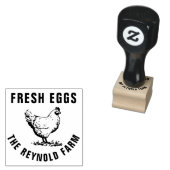 Uw Logo Zakelijk | Boerderij Ei Rubberstempel (Gestempeld)