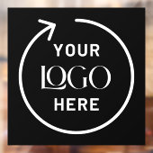 Uw logo | Zakelijk logo Zwart  Raamsticker (Vel 2)
