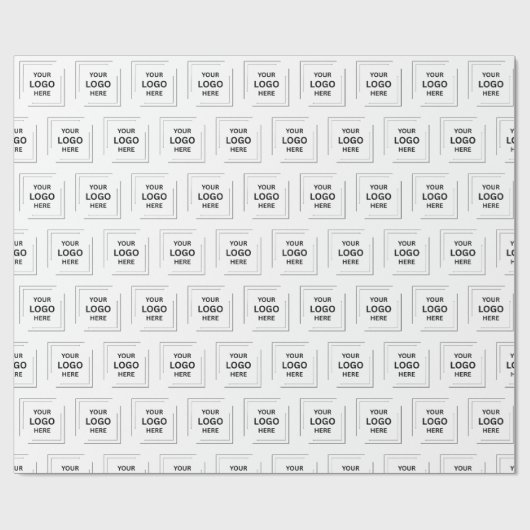 Uw Logo | Zakelijk Modern Bedrijf Cadeaupapier (Vlak)