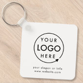 Uw Logo | Zakelijk Modern Minimalistisch Sleutelhanger