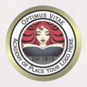 Uw Logo Zakelijk Ronde Kleur Labels (Design 2)