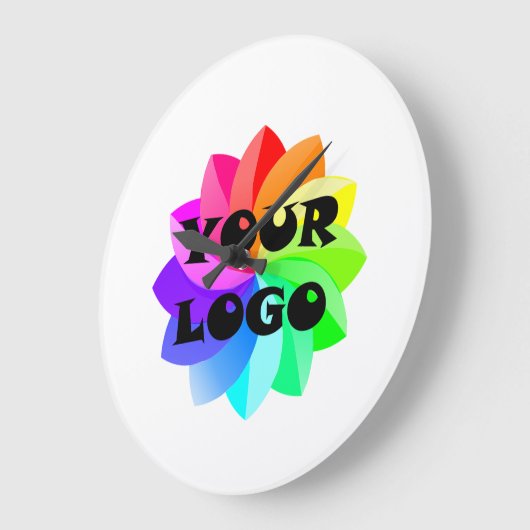 Uw Logo zakelijke Kantoor acrylwand Grote Klok (Hoek)