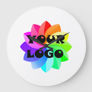 Uw Logo Zakenkantoor Acryl Wandklok