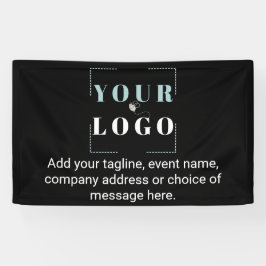 Uw Logo zwart-witbedrijf Spandoek