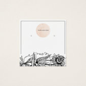 Uw Logo zwart-witbeeldscherm Kaart (Voorkant)